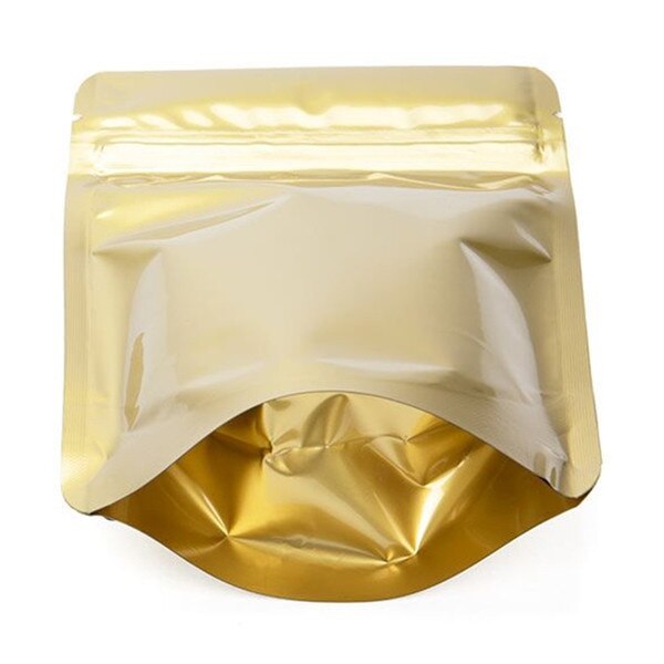 4 x 6 Stand Up Pouch -Metallic Gold
